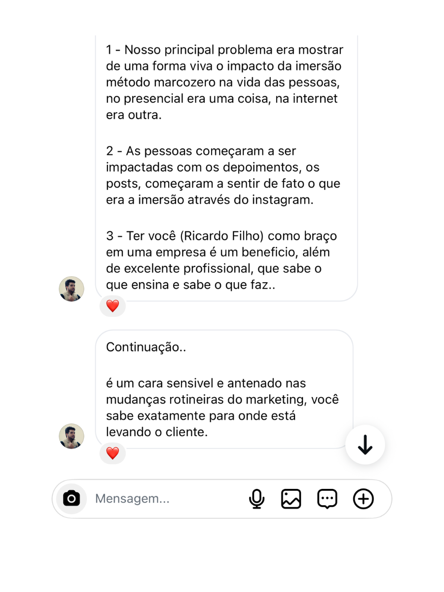 Depoimento de Yago Silva